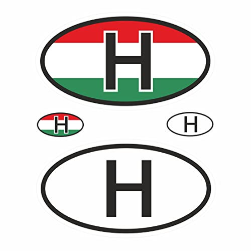 BIKE-label Länderkennzeichen Aufkleber 2D Ungarn für Auto Motorrad Tür Camper Sticker X400039