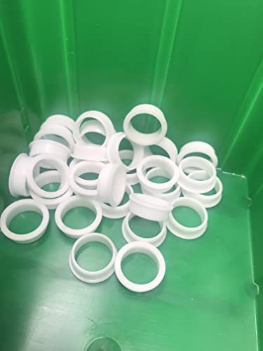Drückerführungsring Kunststoff weiß 18 mm, Führungsring für Türdrücker 10Stück