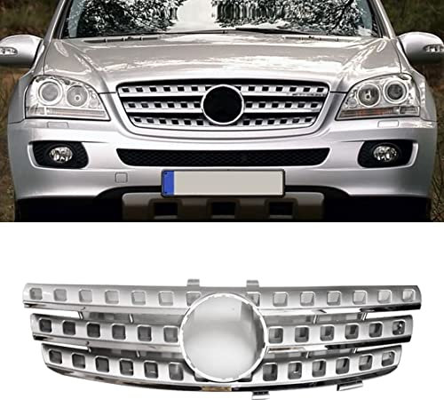 HZYCKJ Auto Paraurti Anteriore Maglia Griglia Griglia Cromata Per Mercedes Benz Classe ML W164 ML320 ML350 ML550 2005-2008