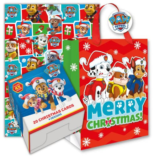 Weihnachtsbündel, Paw Patrol Weihnachtsbündel, Weihnachtsverpackung, Weihnachtsgeschenkpapier, Weihnachtsgeschenktüte, Paw Patrol