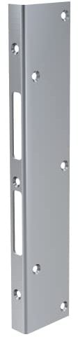 BASI | Reparatur Winkelschließblech für Innentüren Zimmertüren | 300x60x21 mm | Universal Reparaturschließblech | DIN rechts/links | Schließblech Stahl verzinkt