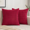 EMEMA Kordsamt Kissenbezüge Dekorative Sofakissen Moderne Kissenhüllen 40x40 cm Dekokissen Weicher Zierkissenbezug für Wohnzimmer Sofa Schlafzimmer 2er Set Magenta