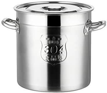 YYUINU Olla De Inducción, Olla Sopera De Acero Inoxidable 304, Compatible con Todas Las Fuentes De Calor,35x35cm