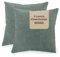 SONIT - Kissenbezug 60x60 cm - Sofa Kissen, Deko Kissenbezüge für Wohnzimmer und Schlafzimmer - 2er-Set - Made in Italy - Mintgrün