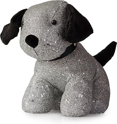 Javco Door Stop – Sand Stuffed Door Stopper – Heavy Door Stopper Animals, Polyester Fabric Sammy Sparkle Door Stopper for Bedroom, Kids Room, Outdoor, Elegant Home Décor, Kid’s Toy (Sammy Sparkle Dog)