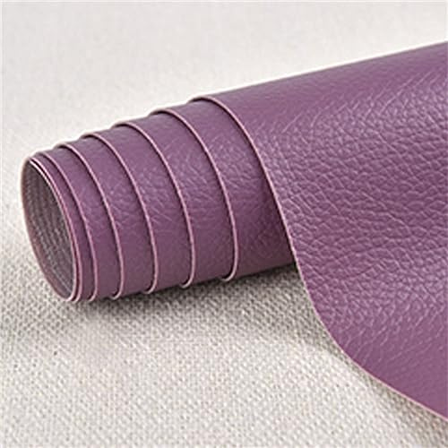 1 Stück Leder Reparatur Set Patch KitSelbstklebende PU Leder Reparatur Tape Patch Erste Hilfe für Sofa Auto Sitz Möbel Jacken Handtasche Helles Lila 35 x 137 cm