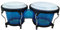 Baoblaze Bongo-Trommel-Set, Musikinstrumente, pädagogisch, Montessori, 6 Zoll und 7 Zoll, afrikanische Trommel für Geschenke, Anfänger, Kinder, Erwachsene, Blau