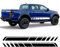 Karosserie Kofferraum Dekoration Aufkleber Taille Linien Aufkleber Tür Seitendekor Aufkleber für Ford F150 Raptor Ranger T6 T7 Wildtrak,A-Black