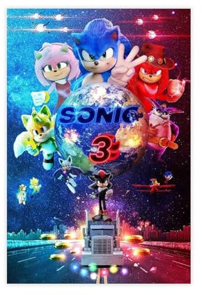 NFJUVX Poster der Serie Sonic The Hedgehog (2) Leinwandposter, Wandkunst, Dekordruck, Bild Gemälde für Wohnzimmer, Schlafzimmer, Dekoration, ungerahmt, 30 x 45 cm