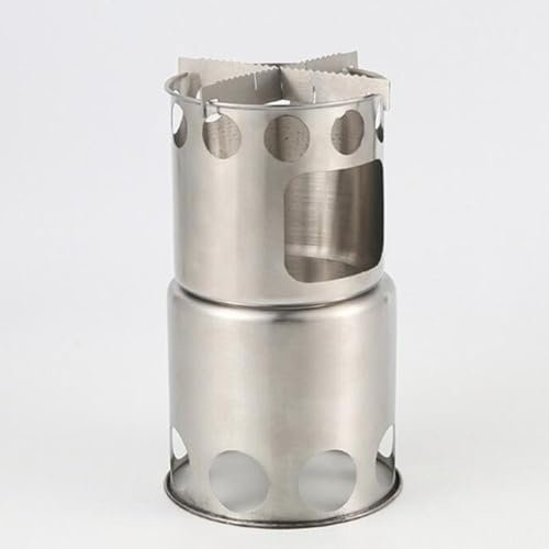 Outdoor Protable 304 Edelstahl Camping Kochgeschirr Set Holzofen Wandern Werkzeug Zubehör Kit