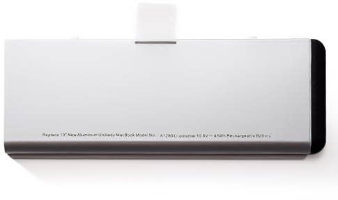 GDDGFVKV 10.8V 45Wh A1278 A1280 Laptop-Akku kompatibel mit MacBook 13 A1278 (Late 2008) MB466CH/A MB466D/A MB466J/A MB466LLA MB466LL/A MB466X/A MB467*/A MB467CH/A
