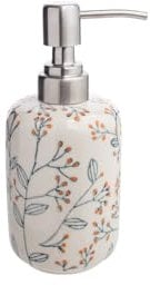 Tranquillo Seifenspender handbedruckte Keramik Romantic, 17 x 7.5 x 7.5 cm