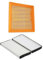 SXXJVES Filtro abitacolo per Ford Fiesta Sedan 1.5L Fiesta Hatchback 1.0T 1.5L 2008-2017 CN11-9601-AD DG81V3101 Filtro Aria Motore Auto Filtro Aria Abitacolo Filtro abitacolo Standard