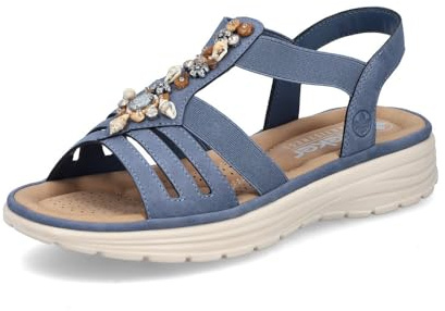 Rieker Damen Pantoletten V8549, Frauen Slipper