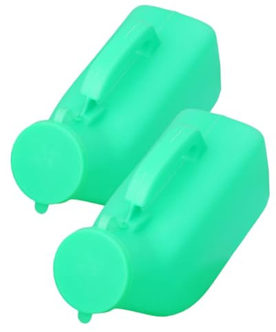 Baluue 2pcs Thickened 1200ml Male Urinal Lid Portable Urine Bottle for Outdoor Travel Household Use and Emergencies Reusable Plastic Urinal for Men Random Color