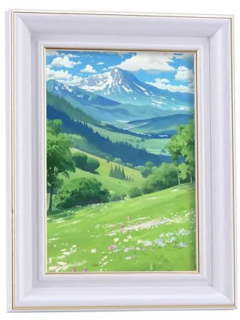 TAIYOU Vintage Bilderrahmen 13x18 cm Fotorahmen Rustikal 5x7 Zoll Antike Shabby Fotorahmen Deko Tisch-oder Wandmontage Kleine Geschenke für Familie Mitschüler Kollegen Hochzeiten Weiß