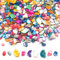 Exquilnova 500 g Mosaiksteine zum Basteln, Mini Muschelfragment Mosaik Steine, Mosaik Bastelset, Bunte Muscheln Mosaikfliesen für DIY Kreativ, Blumentöpfe, Bilderrahmen, Untersetzer Deko