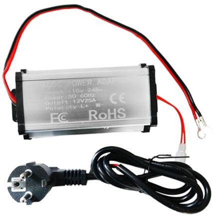 shpuuyy Alimentation pour Chauffage Diesel,Convertisseur Appareil Prêt à l'emploi,Convertisseur 220V 12V pour Camping-Car | pour Véhicule Camping-Car Van Camion Camping Voyage Routier et Maison