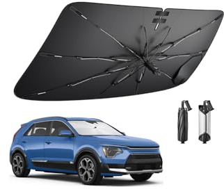 BIBIBO Compatible con Kia Niro SG2 EV Hybrid 2023 2024 2025 Parasol Cubiertas Parasol Parabrisas Delantero Parabrisas Coche Parasol Niro Accesorios