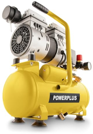 Powerplus Kompressor POWX17230S - Kompressor kein Öl 550W 6L geräuscharm