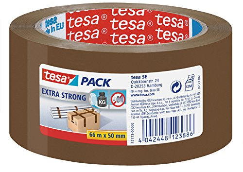 tesa Emballer Lot de 1 rubans de fermeture PVC ultra résistant 66m x 50mm