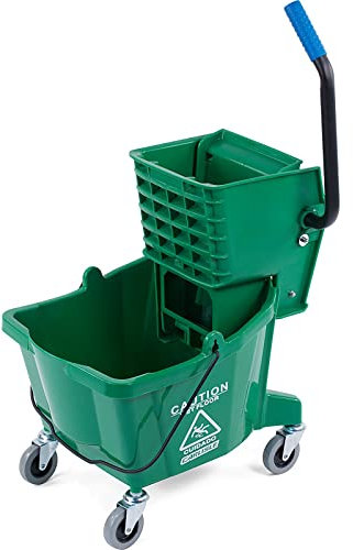 Carlisle 3690809 Seau à serpillière avec Presse latérale, capacité 26 pintes, Vert