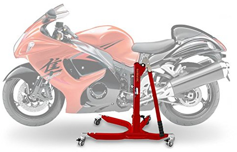 CS Power Classic-Zentralständer kompatibel mit Suzuki Hayabusa GSX-R 1300 08-25 Rot