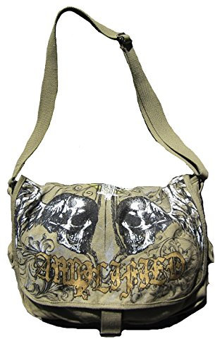 Amplified Tasche Khaki Holly Skull Schultertasche