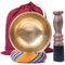 DAITOKUji Klangschale mit Kissen, Schlägel und Tragetasche, handgefertigt in Nepal, ideal für Yoga, Chakra-Heilung, Achtsamkeit und Stressabbau, spirituelles Geschenk für Frauen und Männer