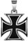 Soul-Cats Edelstahl Anhänger Eisernes Kreuz mit oder ohne Kette Iron Cross, Auswahl: nur Anhänger