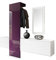 Vladon Garderobe Wandgarderobe Carlton Set 1, Made in Germany, Korpus in Weiß matt/Paneel in Brombeer Hochglanz