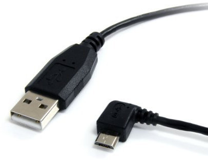 StarTech.com Câble USB 2.0 A vers Micro B coudé à angle gauche de 91 cm - Cordon USB vers Micro USB - Mâle / Mâle - Noir (UUSBHAUB3LA)
