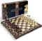 Imperator - Set di scacchi in legno di lusso da 21 pollici, per adulti e bambini, realizzato a mano in legno di faggio e betulla di alta qualità
