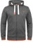 Solid SDBenjaminZip Herren Sweatjacke Kapuzenjacke Hoodie mit Kapuze Reißverschluss Kordelzug Baumwollmischung Regular fit, Größe:XL, Farbe:Grey Melange (8236)