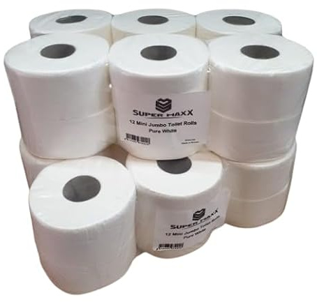 24 Mini Jumbo 2 Ply Pure Soft Quality Toilet Tissue Roll Super Maxx®