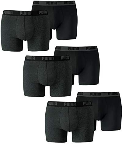 PUMA 6 er Pack Boxer Boxershorts Herren Unterwäsche sportliche Retro Pants