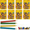 Lutz Mauder 8 x Indianer Zauberblock in DIN A8 inkl. Buntstiften im Set, Zauberblöckchen, Mitgebsel, Jungenparty, Geburtstagsfeier