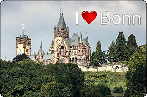 Cadora Magnetschild Kühlschrankmagnet I Love Bonn I