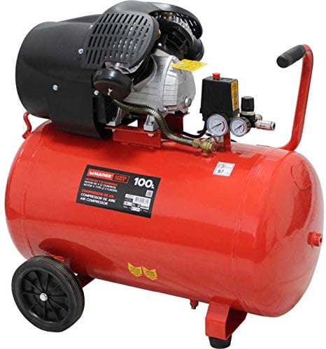 Mader Compressor de Aire Monofásico 100 L, Portable
