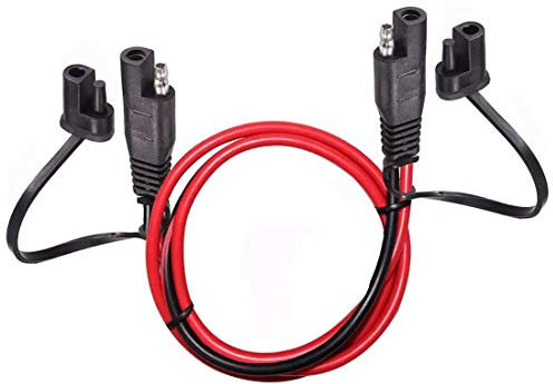 Dongge 1.2m/4ft SAE to SAE Extension Cable Quick Disconnect Connector 16AWG for Automotive,Solar Panel Panel SAE Plug