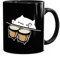 Kaffee-Tasse Bongo Cat Meme MoonWorks® schwarz unisize