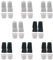 WJUAN Cable Saver Protector, 8 Pcs ABS + PP Cord Management Cover for Type-C, USB, Headphone, Mouse, Keyboard Cables, Prevents Breakage, 2 Colors