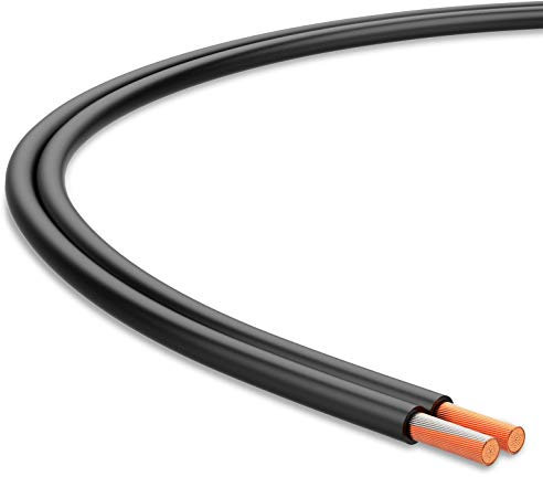 Audibax Silver BSAP10 Black Bobina Cable Altavoz Paralelo 10 Metros
