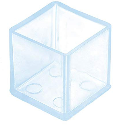 Guangcailun 4pcs / Set Tisch Fuß Cap Gummimöbel Fußabdeckung Stuhl Beinschutz Gummi Tisch Schutz Platz Möbel Boden-Fuss-Auflage, 30x30mm