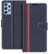 COODIO Coque en Cuir pour Samsung Galaxy A52, Étui Housse Pochette Fonction Stand pour Samsung Galaxy A52 4G 5G / Galaxy A52s 5G, Bleu Foncé/Rouge