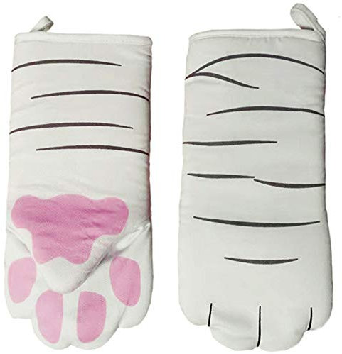 Backofenhandschuh Hitzebeständig Hitzebestaendig Topfhandschuhe Verdickte Hitzebeständige Ofenhandschuhe Kochhandschuhe Anti-Rutsch Backhandschuhe für Kochen Backen 2 Stücke