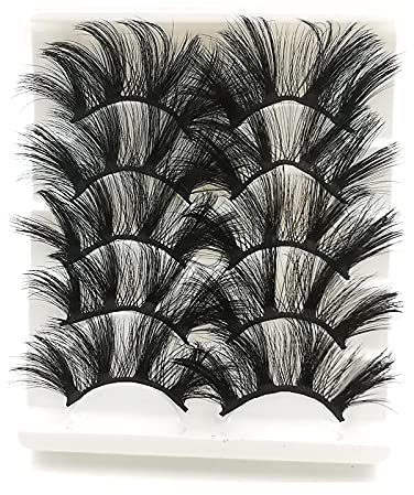 Maquillage ICYCHEER 25mm cils de vison moelleux épais cils 3D Ultra longs aspect dramatique naturel faux cils Extension de cils en gros (87)