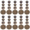 MILISTEN Druckknöpfe Metall 20 Sets Antique Snaps Geschmack Runde Vintage Metall Druckknopf Nähen Auf Snaps Befestigungen für Jacke Tasche Verschlüsse Leder Nähen Handwerk DIY
