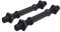 GORILLA SPORTS® Kurzhantelstangen - 2er Set, Länge 35cm, Ø 30mm, mit 4 Sternverschlüsse, Griff gerändelt, Verchromt, Silber oder Schwarz - Hantelstangen, Kurzhantel, Hantelgriffe
