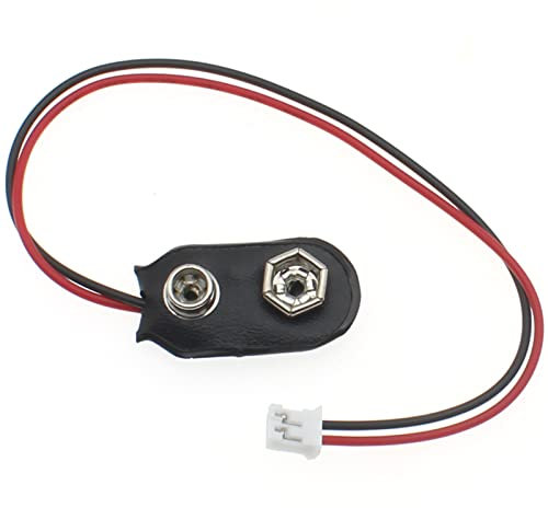 OZXNO Lot de 4 connecteurs de batterie 9 V à clipser au pH 2.0 de type I 9 V avec fil de plomb de 15 cm